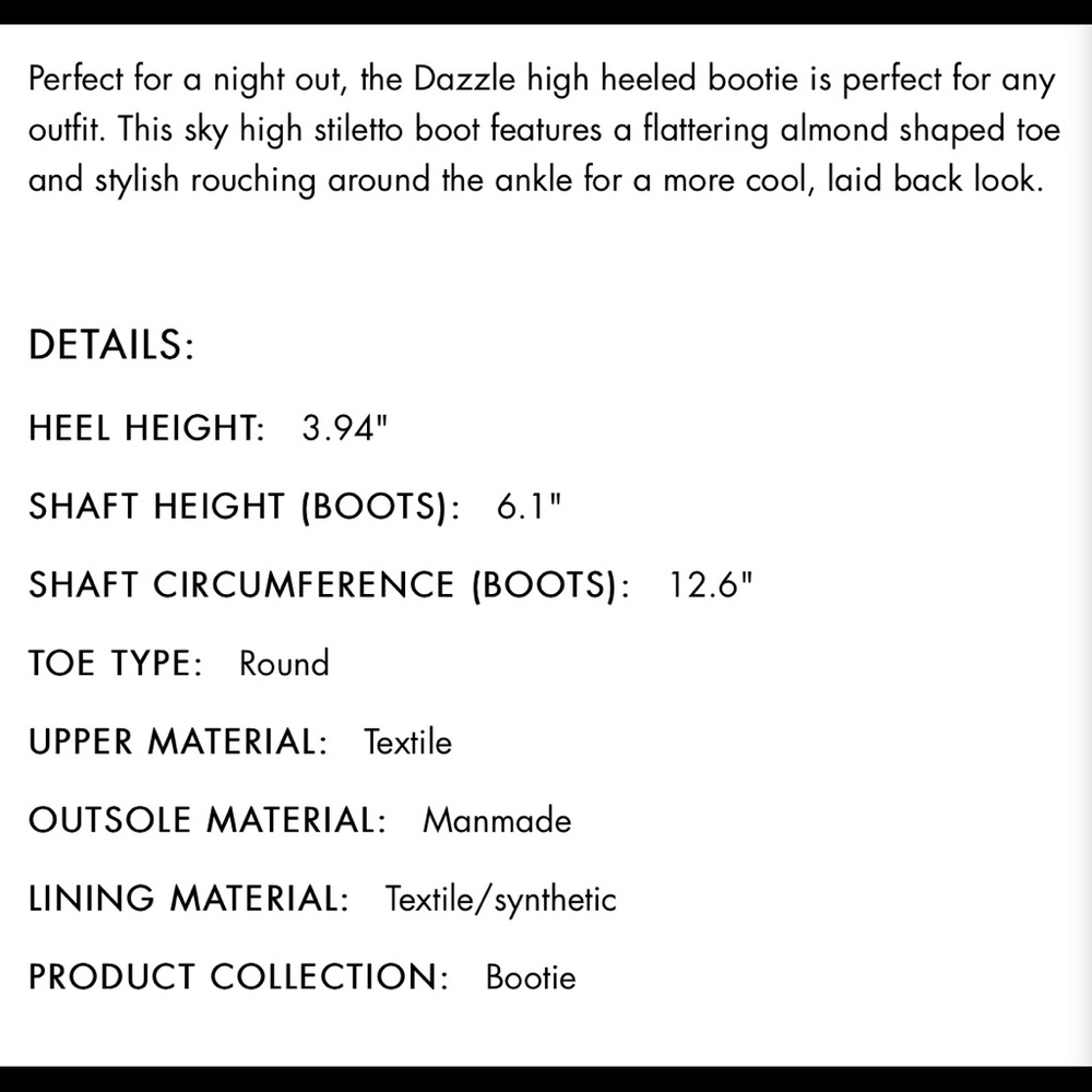 Nine West dazzle bootie 9.5 - Picture 4 of 5